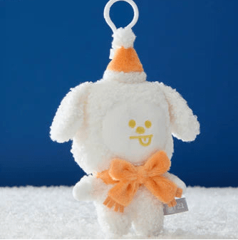 BT21 Official Snowman Plush Keyring 15cm – merch (Jimin = Chimmy / / ) | HobiEgo