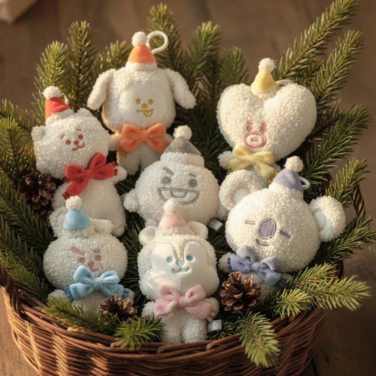 BT21 Official Snowman Plush Keyring 15cm – merch (RM = Koya / / ) | HobiEgo