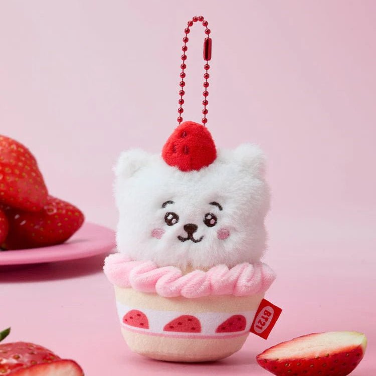 BT21 STRAWBERRY TART PLUSH KEYRING STRAWBERRY PARTY – merch 8800312349383 (RJ / / ) | HobiEgo K - pop Shop