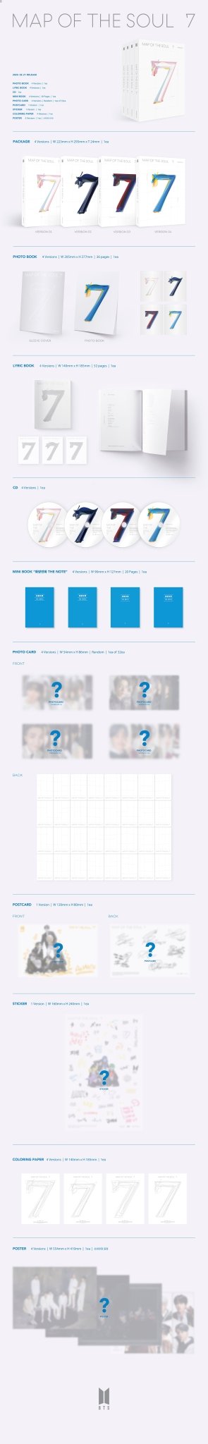 BTS 4th Album MAP OF THE SOUL : 7 – album (01 / / ) | HobiEgo
