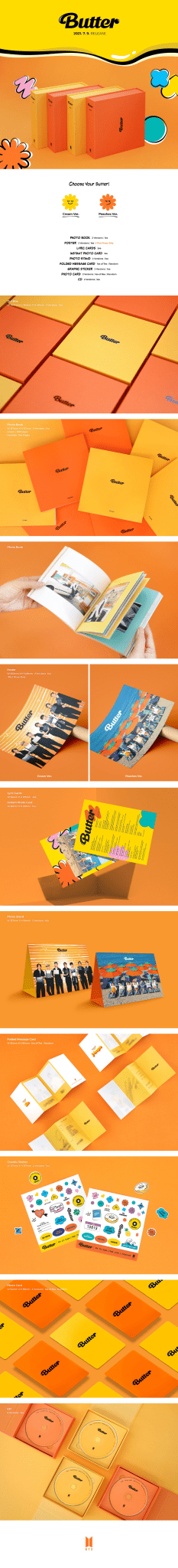 BTS Single Butter – album (Cream (YELLOW) / / ) | HobiEgo