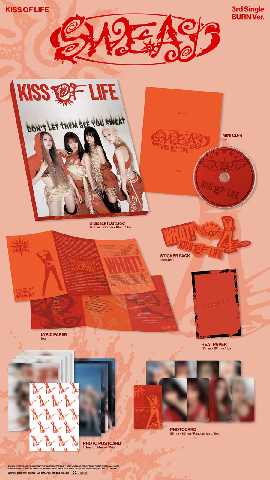 PRE-ORDER KISS OF LIFE – 3rd Single SWEAT BURN VERSION