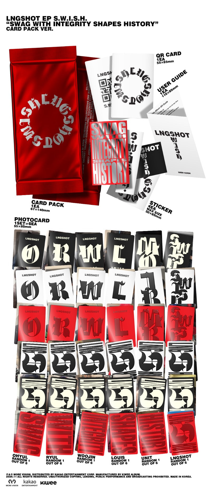 PRE-ORDER LNGSHOT EP S.W.I.S.H. (Card Pack Version)