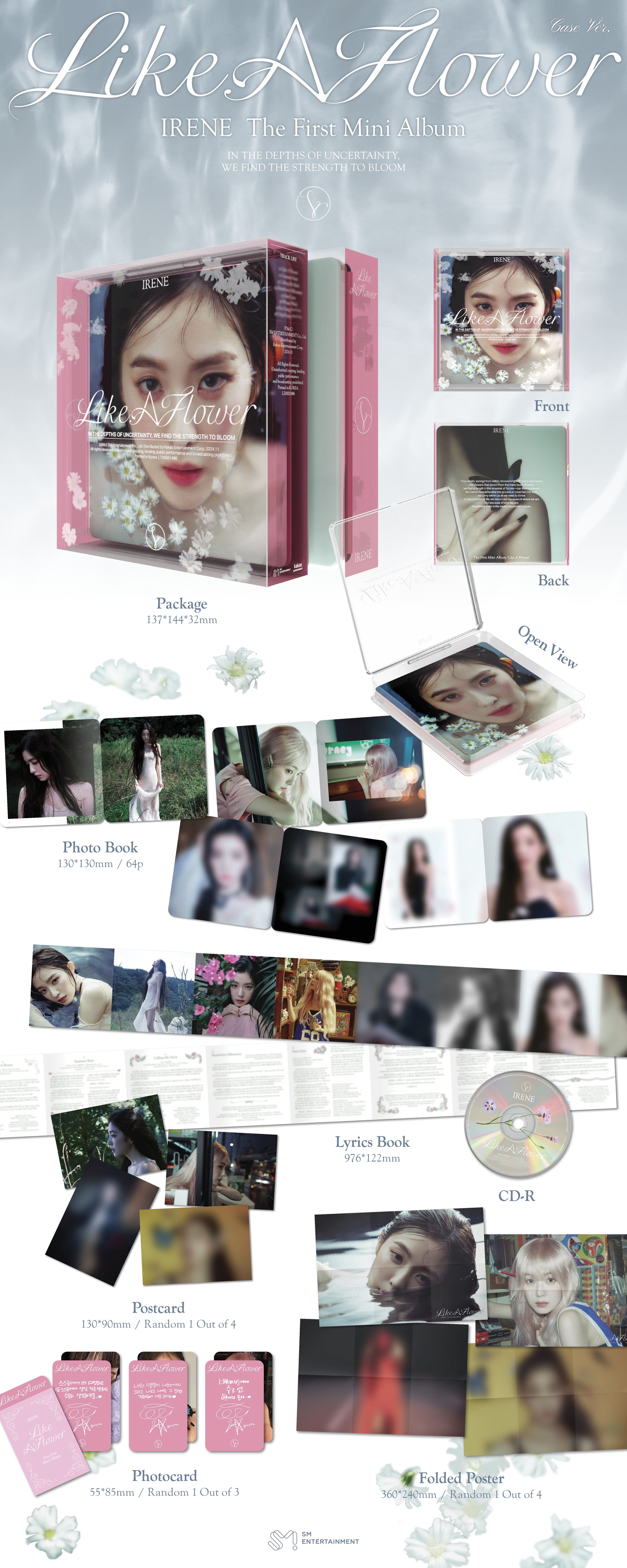 PRE-ORDER IRENE 1st Mini Album Like A Flower (Case Version)