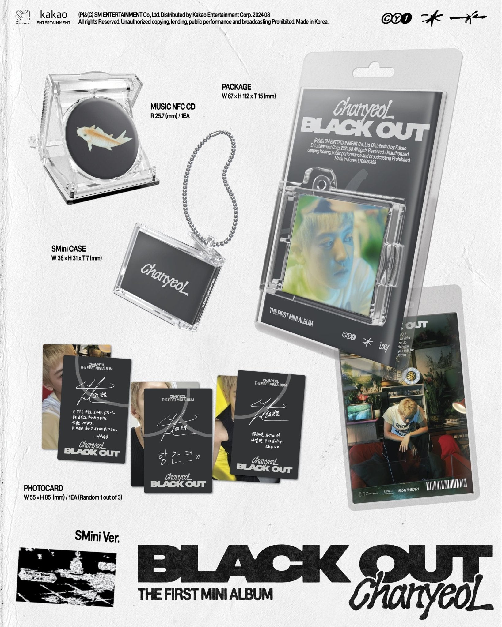 CHANYEOL 1st Mini Album Black Out (SMini Version) – album ( / / ) | HobiEgo