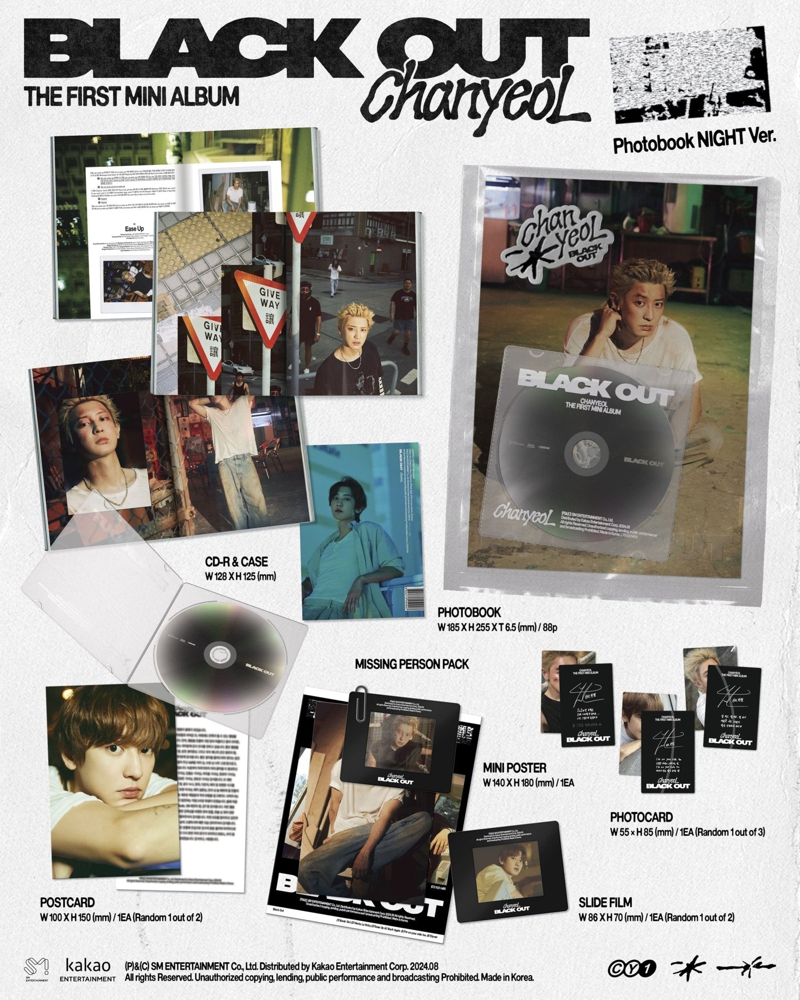 CHANYEOL 1st Mini Album Black Out – album (Night Version / / ) | HobiEgo