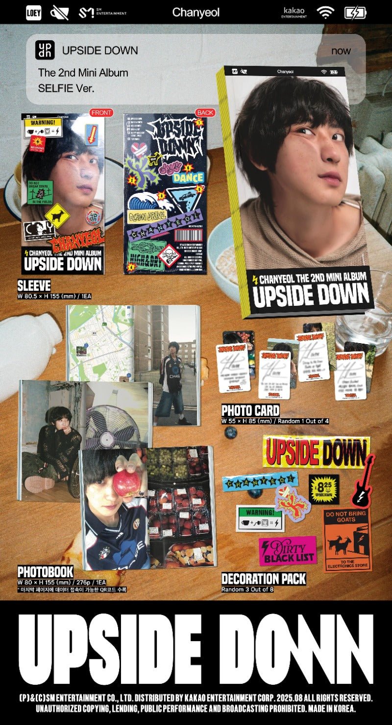 CHANYEOL 2nd Mini Album Upside Down (Selfie Version) – album ( / / ) | HobiEgo