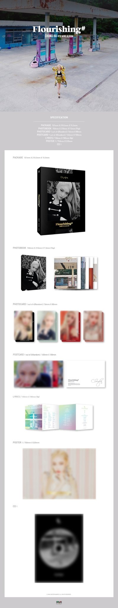 CHUNG HA 4th Mini Album Flourishing – album ( / / ) | HobiEgo