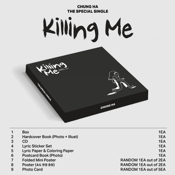 CHUNG HA Special Single Killing Me – album 8809704423694 ( / / ) | HobiEgo