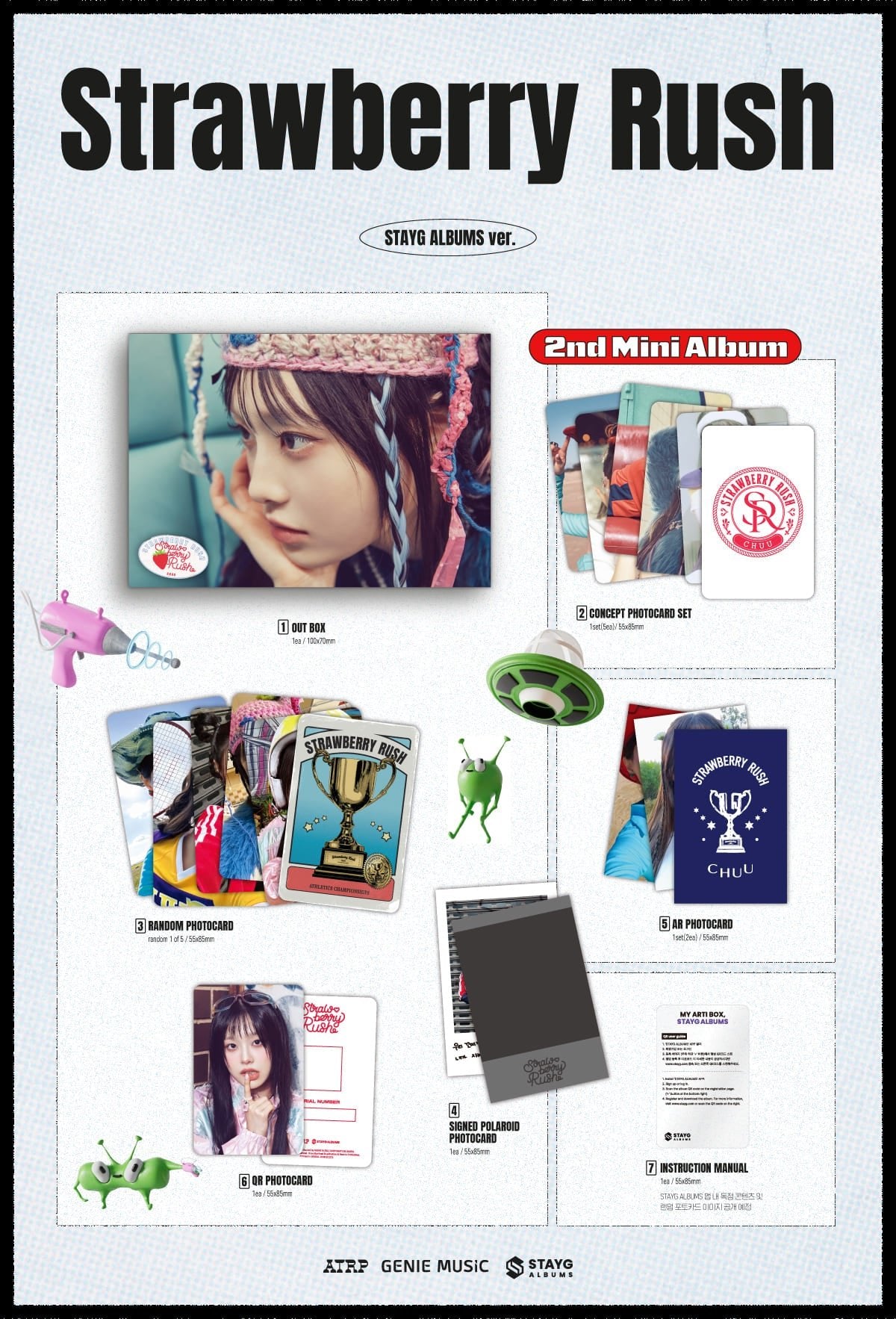 CHUU 2nd Mini Album Strawberry Rush STAYG ALBUM Version – album ( / / ) | HobiEgo