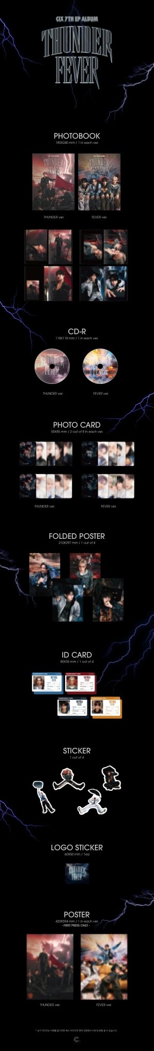 CIX 7th EP Album THUNDER FEVER – album (Thunder / / ) | HobiEgo