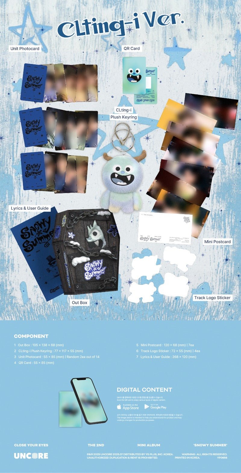 CLOSE YOUR EYES 2nd Mini Album Snowy Summer (CLting - i Version) – album ( / / ) | HobiEgo