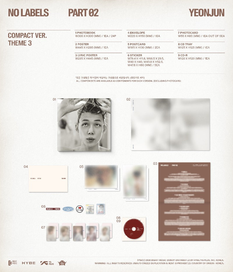 YEONJUN 2nd Mini Album NO LABELS: PART 02 (Compact Version)