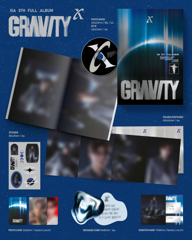 Pre-Order XIA 5th FULL ALBUM GRAVITY Cosmic Version