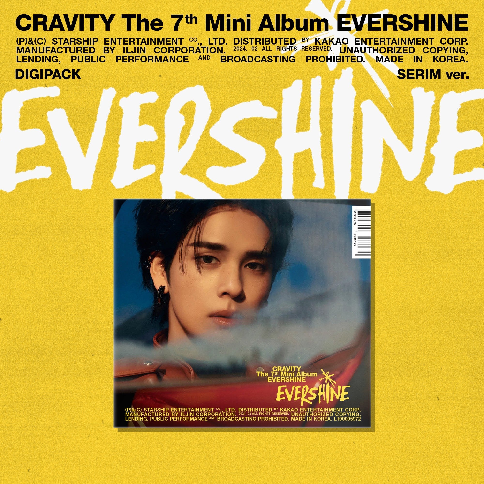 CRAVITY 7th Mini Album EVERSHINE Digipack Version – album (Serim / / ) | HobiEgo