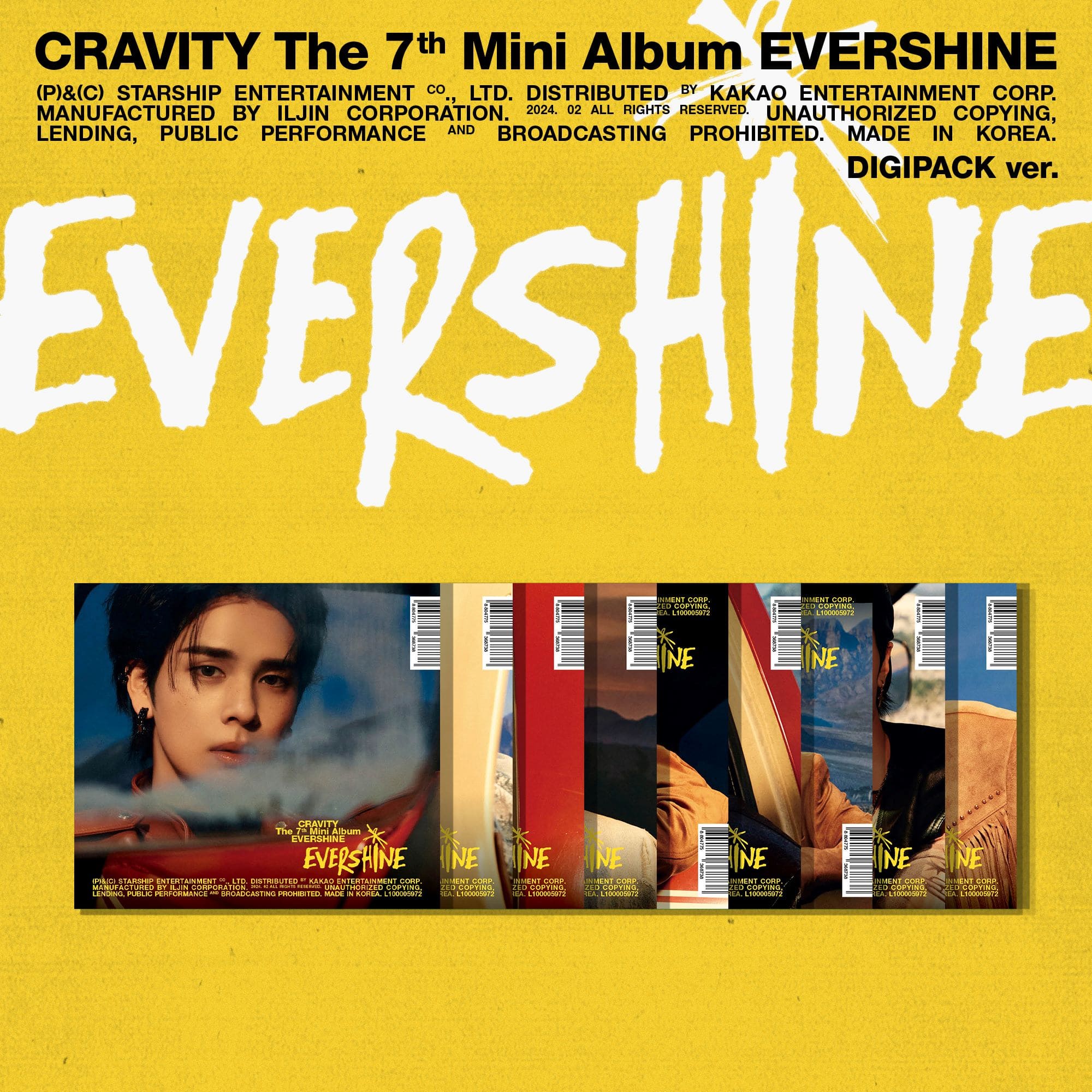 CRAVITY 7th Mini Album EVERSHINE Digipack Version – album (Serim / / ) | HobiEgo