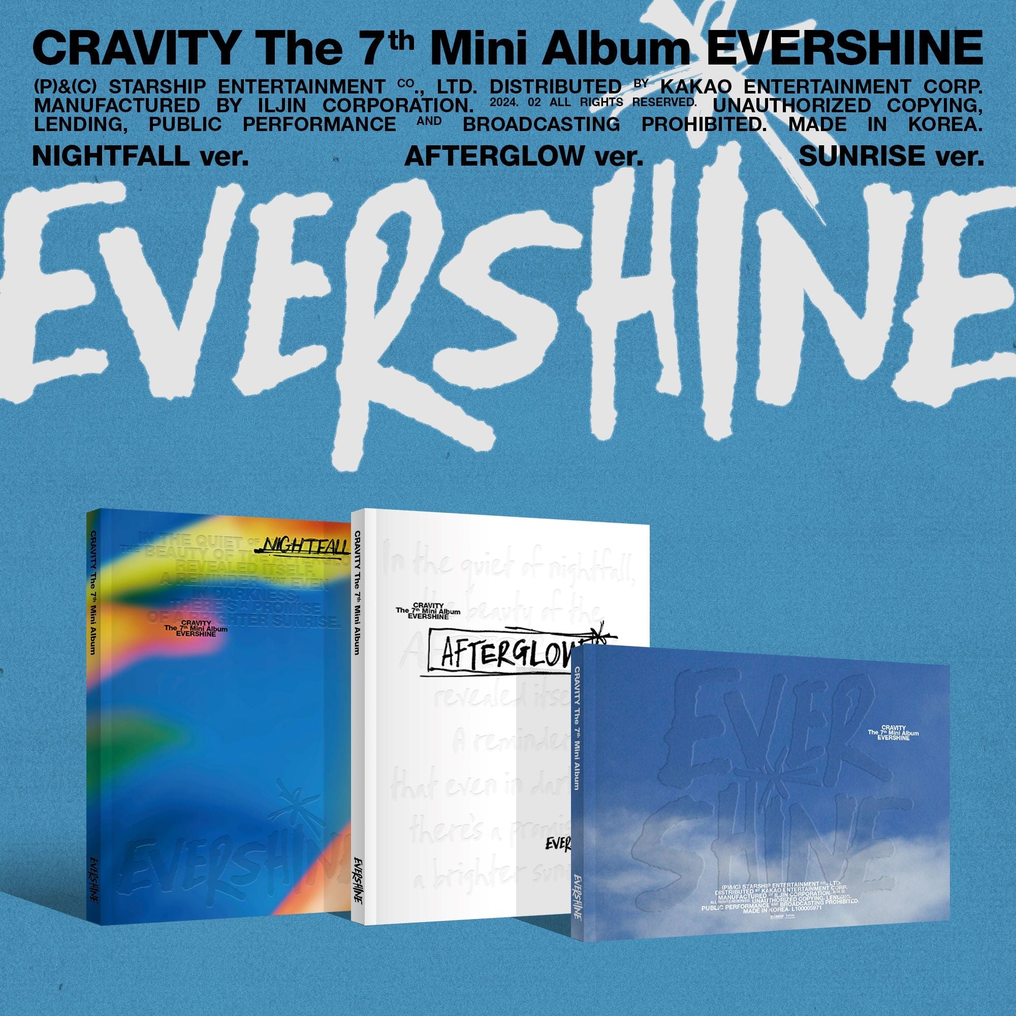 CRAVITY 7th Mini Album EVERSHINE Photobook Version – Photo Book (Nightfall / / ) | HobiEgo