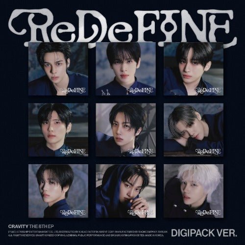 CRAVITY 8th Mini Album ReDeFINE (Digipack Version) Random – album 8804775470301 ( / / ) | HobiEgo K - pop Shop