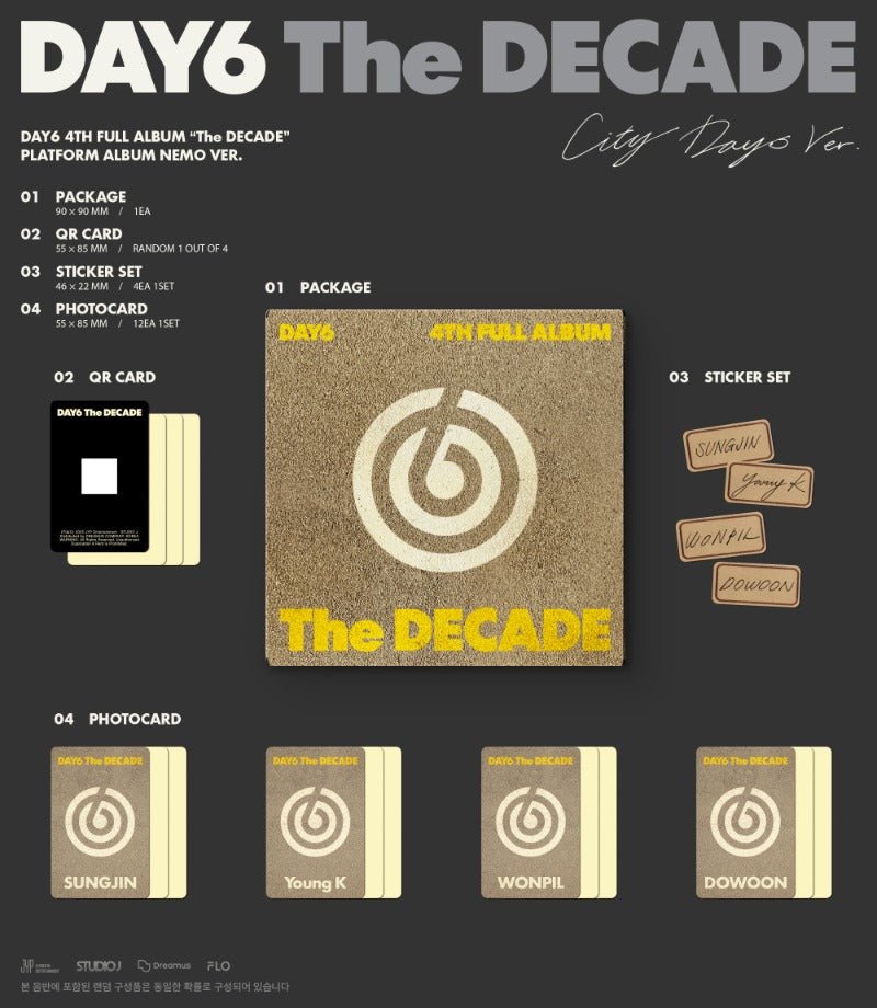DAY6 4th Album The DECADE (Platform Album Nemo Version) – album (City Day6 / / ) | HobiEgo