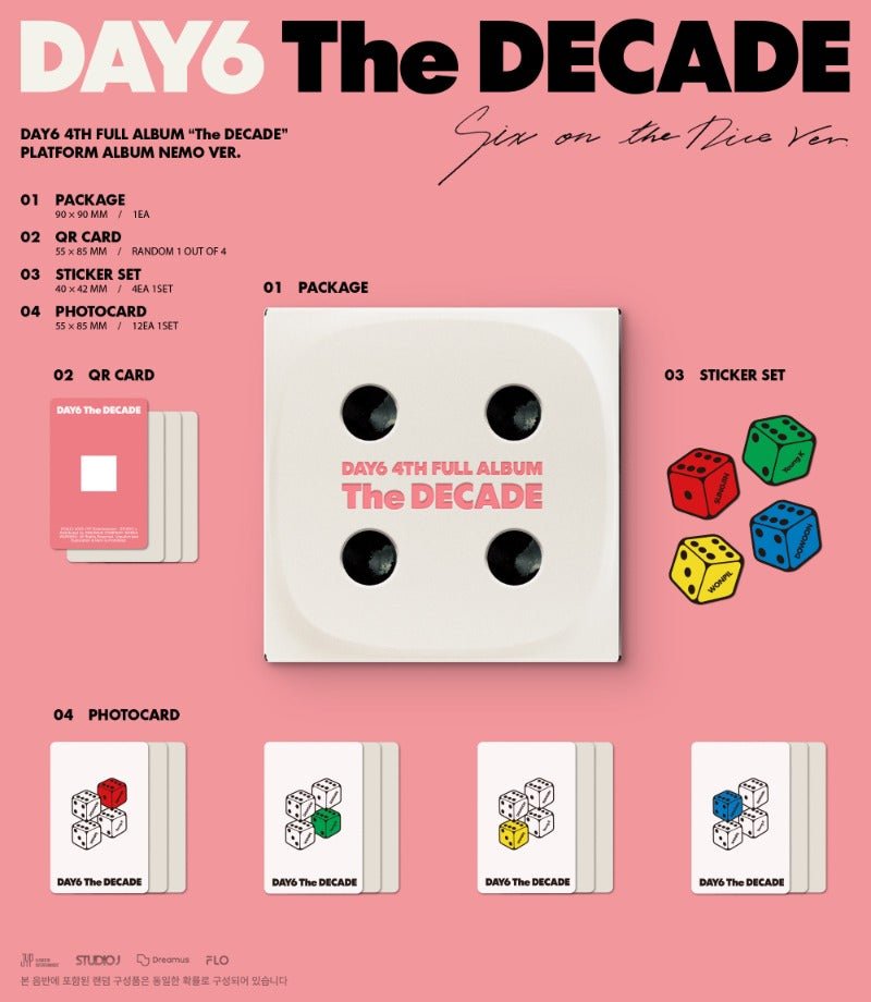 DAY6 4th Album The DECADE (Platform Album Nemo Version) – album (Six On The Dice / / ) | HobiEgo