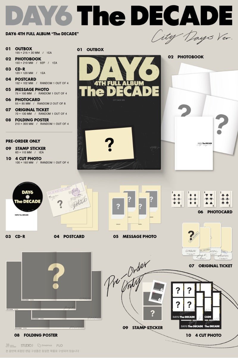 DAY6 4th Album The DECADE – album (City Day6 / / ) | HobiEgo