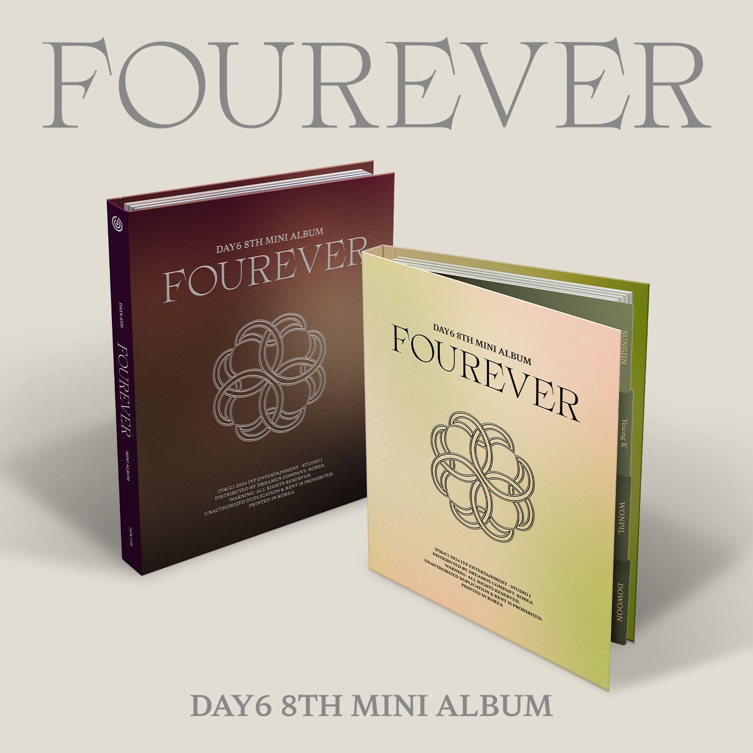 DAY6 8th Mini Album Fourever – album (BROWN / / ) | HobiEgo