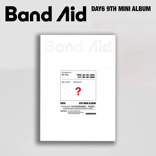 DAY6 9th Mini Album Band Aid – album (Band Aid (RED) / / ) | HobiEgo