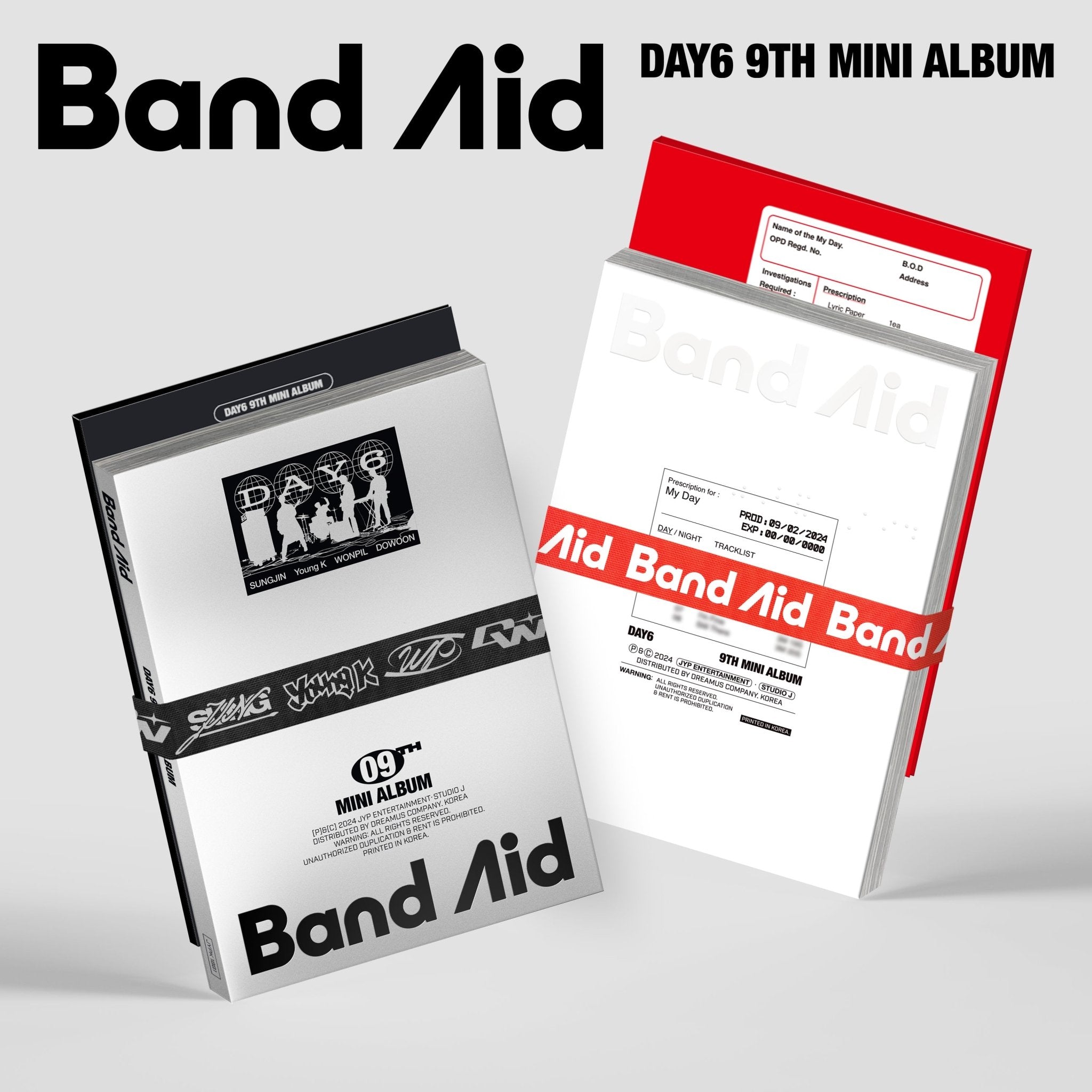 DAY6 9th Mini Album Band Aid – album (Rock Band (BLACK) / / ) | HobiEgo