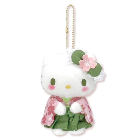 Nakajima Corporation Matcha Kimono Hello Kitty Mascot 204233-24