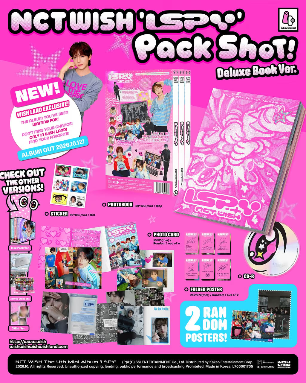 NCT WISH Mini 4th EP I SPY (Deluxe Book Version)