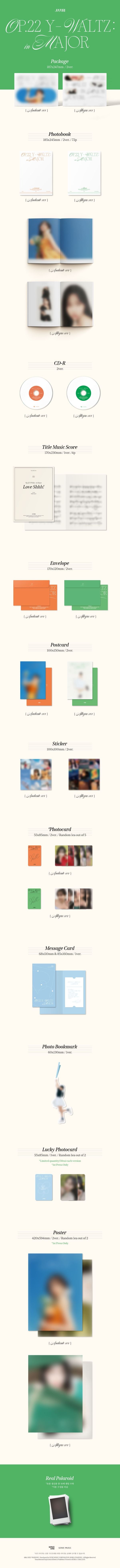 JO YURI 1st Mini Album Op.22 Y-Waltz : in Major