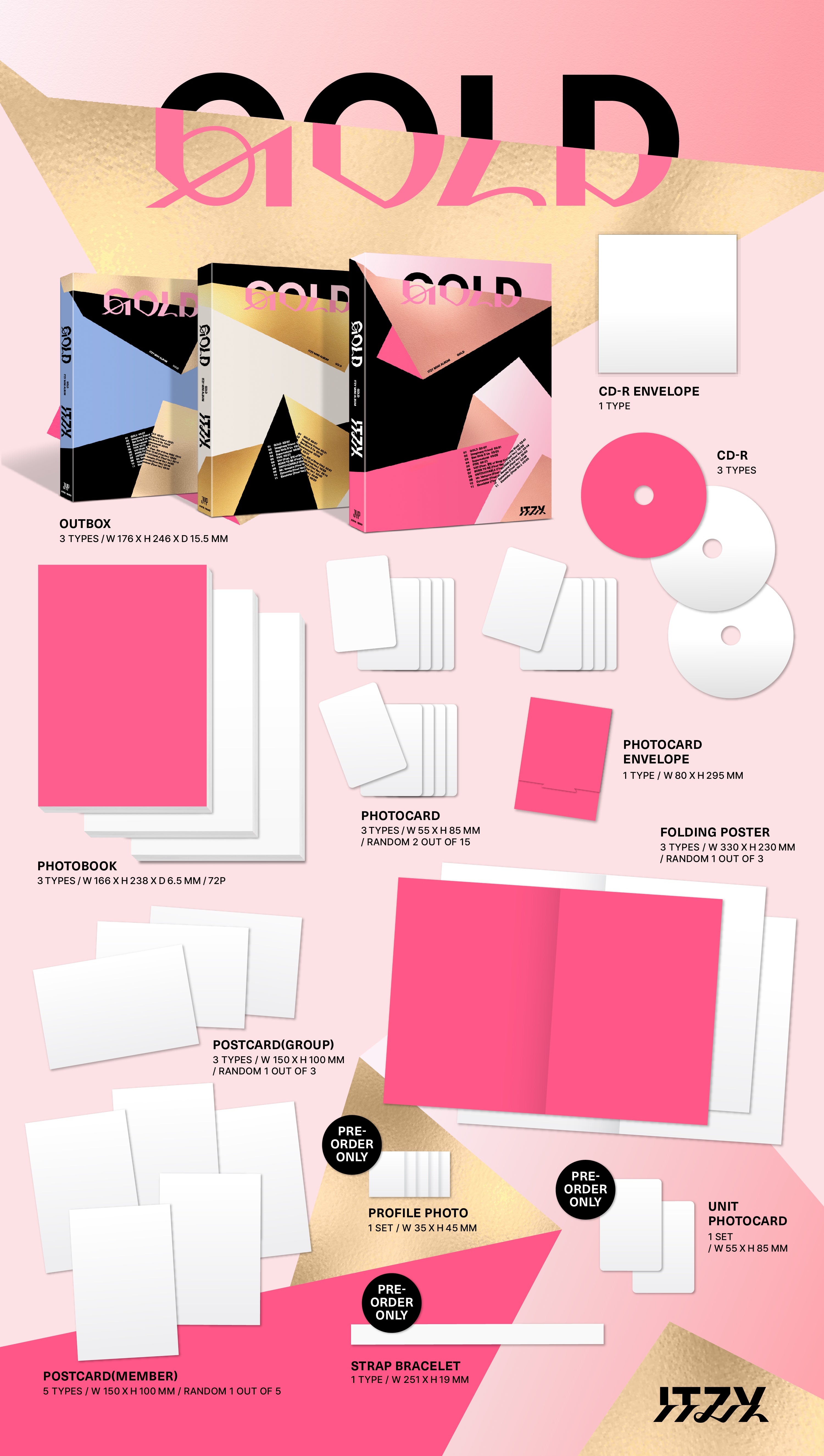 ITZY 9th Mini Album GOLD