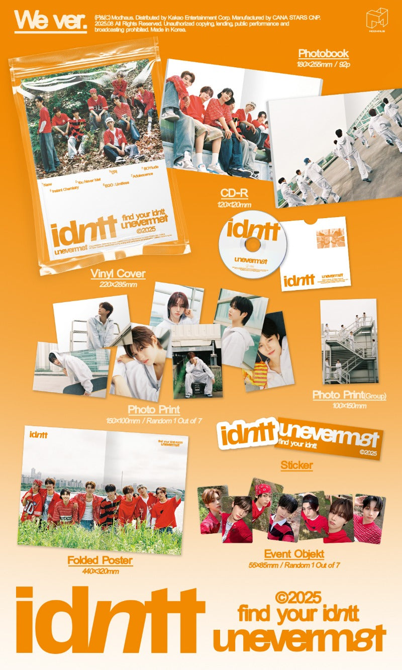 idntt 1st Mini Album unevermet