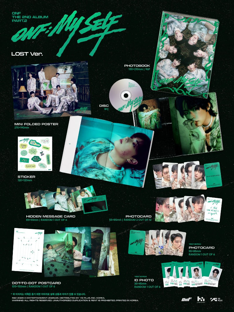 ONF ONF:MY SELF Album Photobook Version