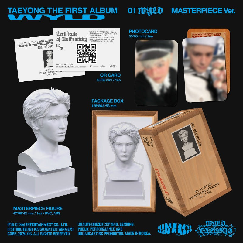 PRE-ORDER TAEYONG (NCT) 1st Full Album WYLD (WYLD BOOK Masterpiece Limited)