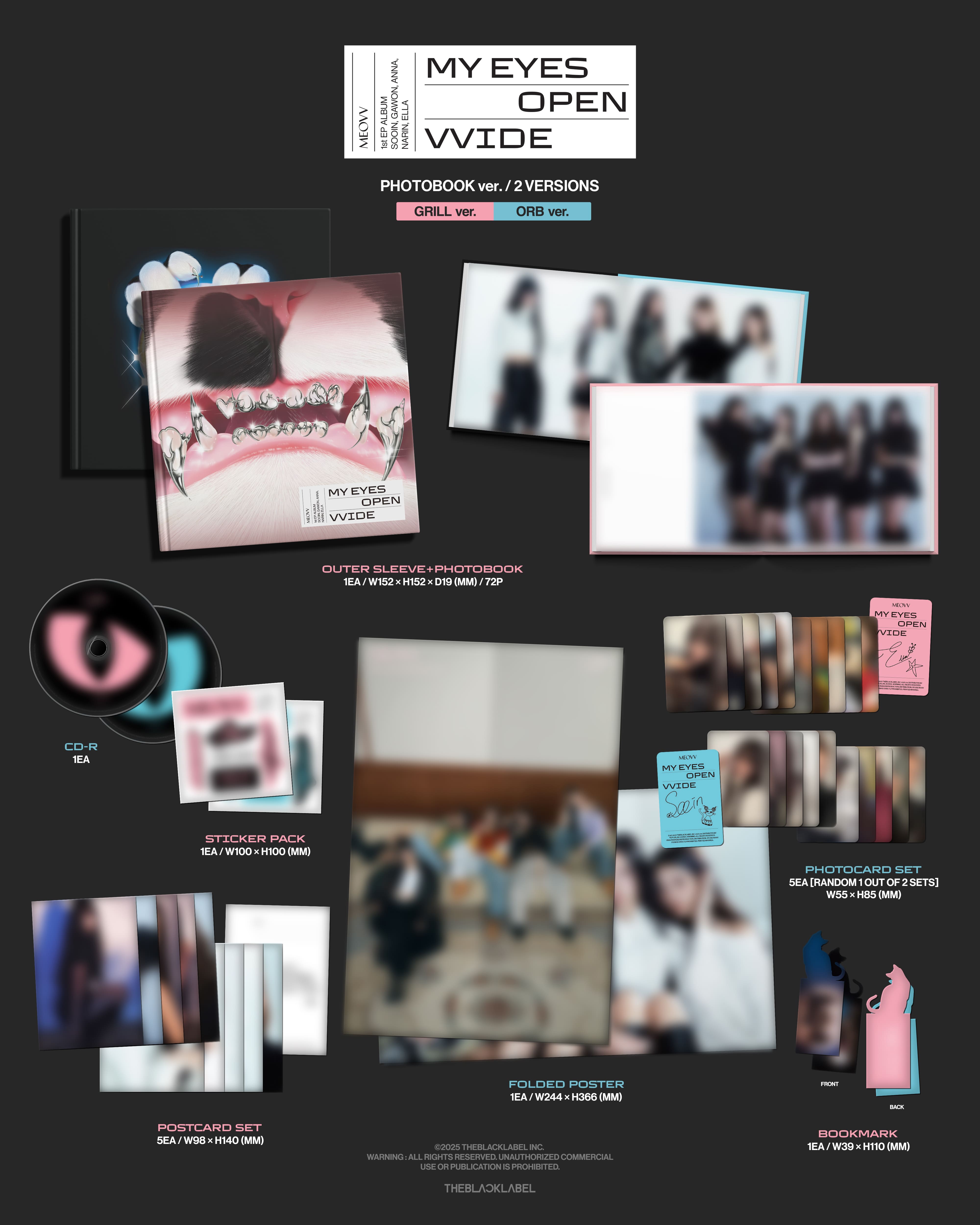 PRE-ORDER MEOVV 1st EP Album MY EYES OPEN VVIDE