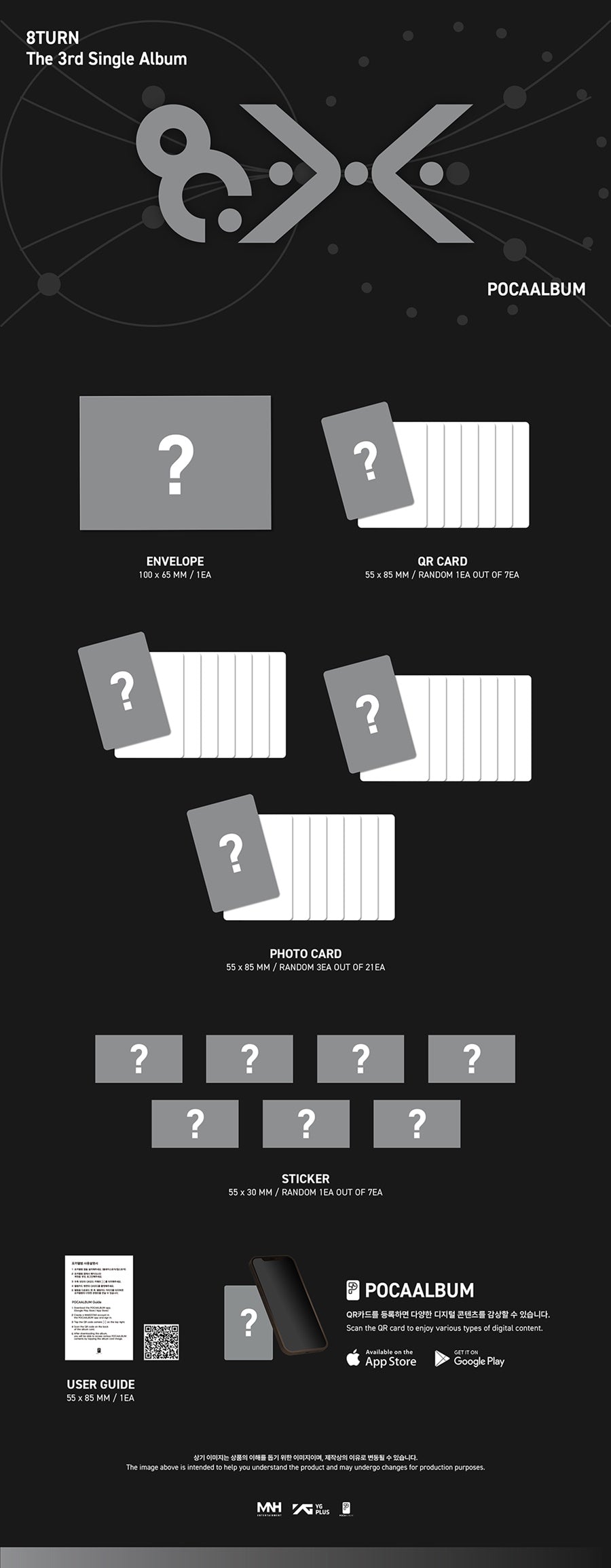 8TURN The 3rd Single Album 8.X (POCAALBUM)