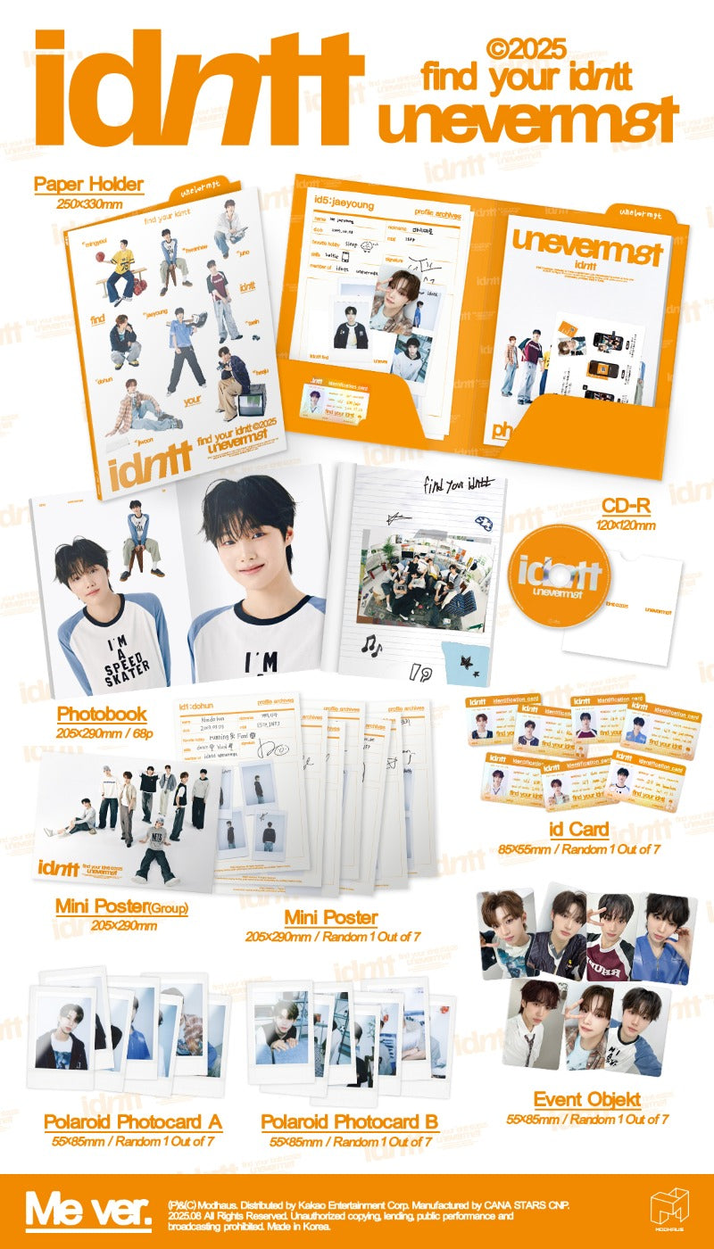 idntt 1st Mini Album unevermet