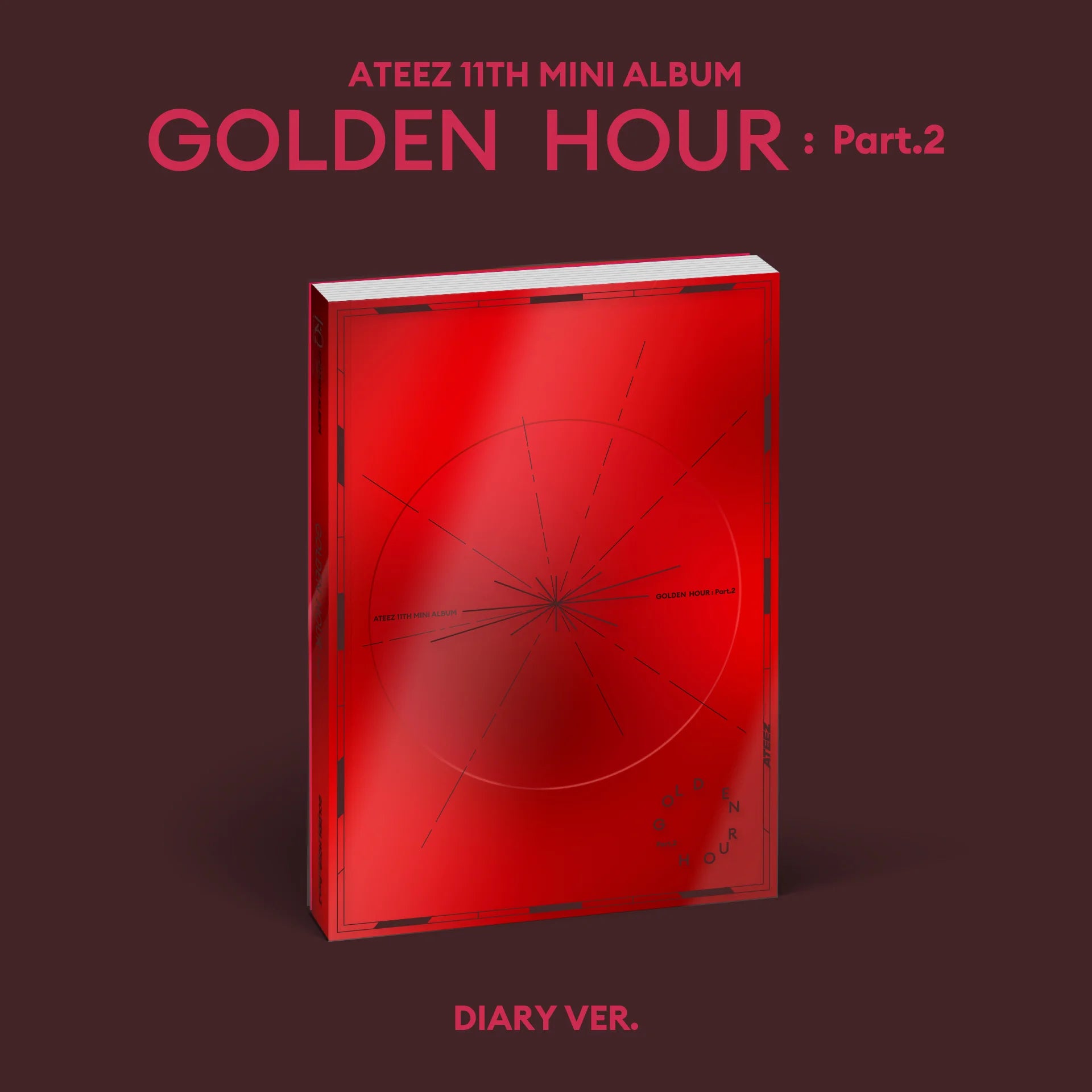 PRE-ORDER ATEEZ 11th Mini Album GOLDEN HOUR : Part.2 + Sound Wave POB