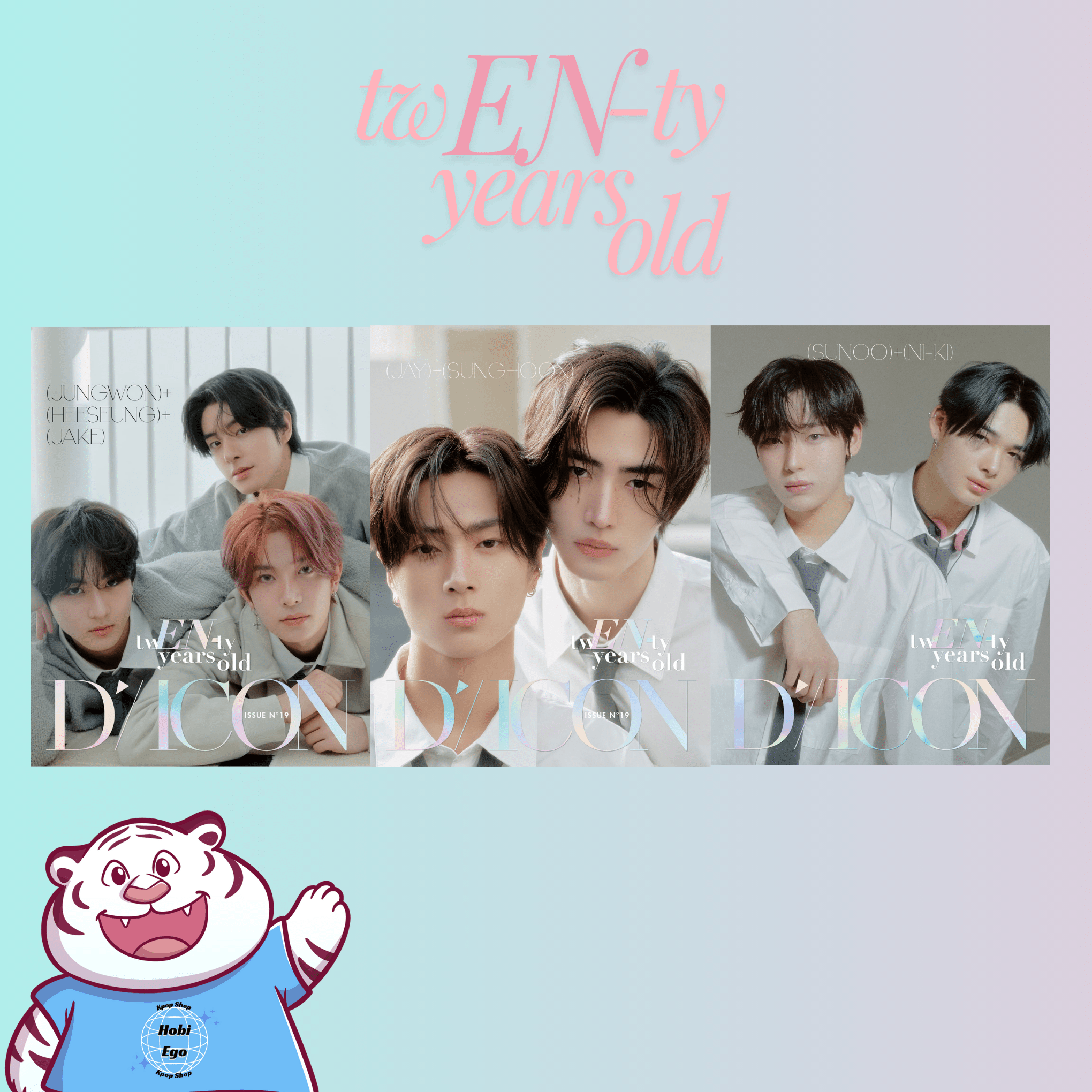 DICON VOLUME N°19 ENHYPEN : tw(EN - )ty years old (Unit Version) – Dicon (Jungwon - Heeseung - Jake / / ) | HobiEgo
