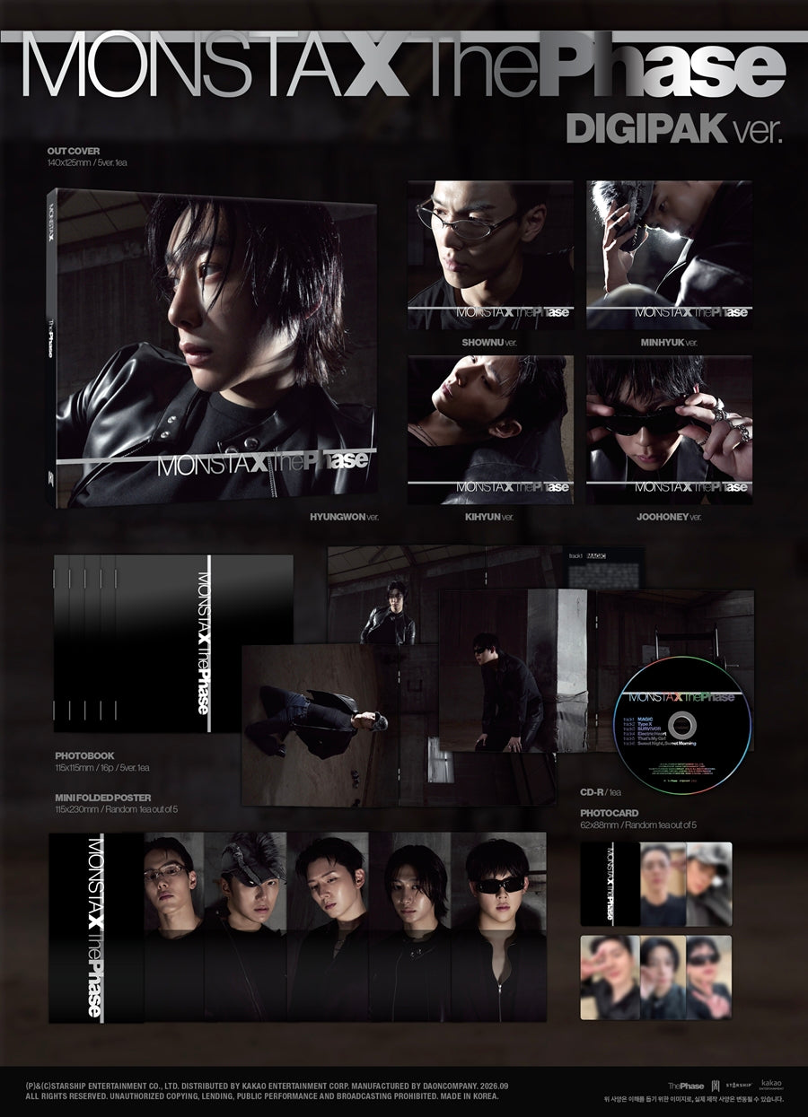 MONSTA X EP Album The Phase (DIGIPACK Version)