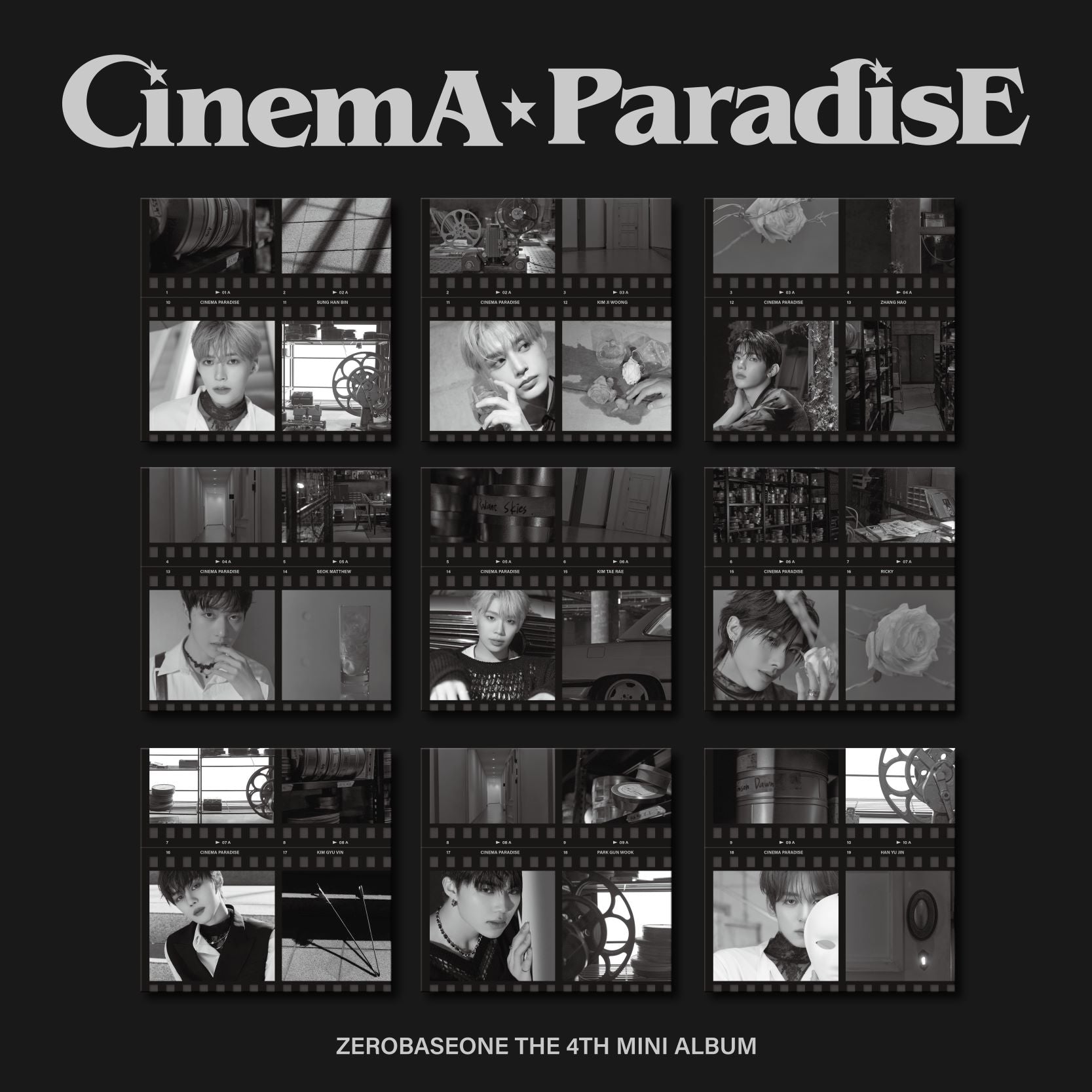 ZEROBASEONE 4th Mini Album CINEMA PARADISE (Digipack Version)