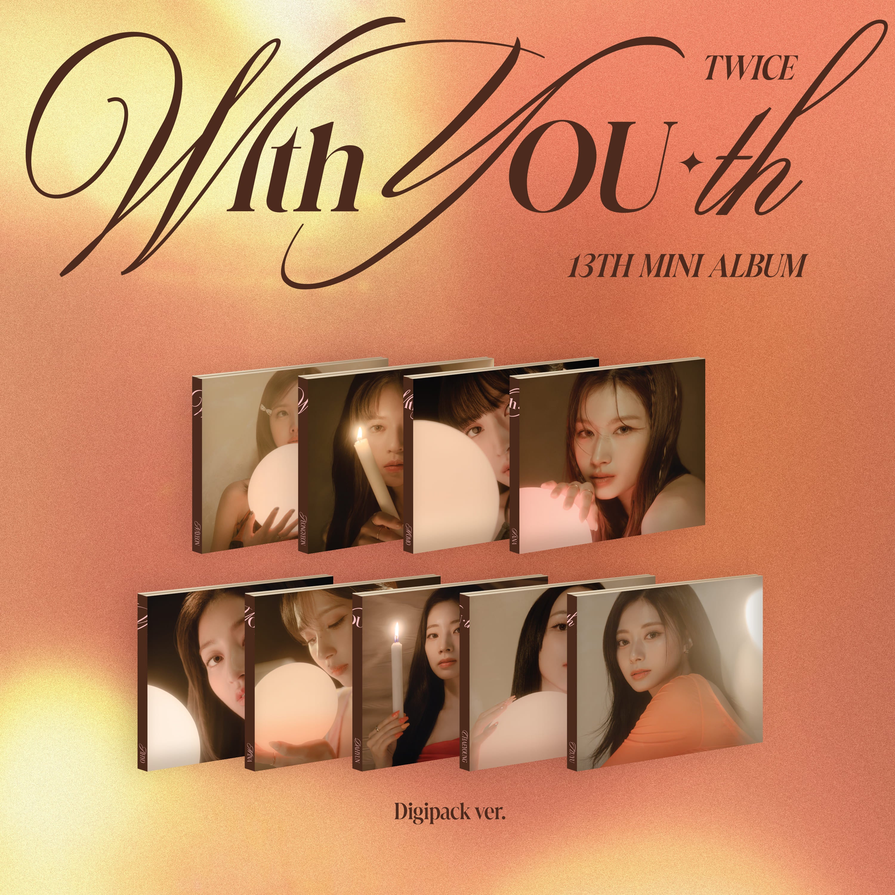 TWICE 13th Mini Album With YOU-th (Digipack Version) + POB