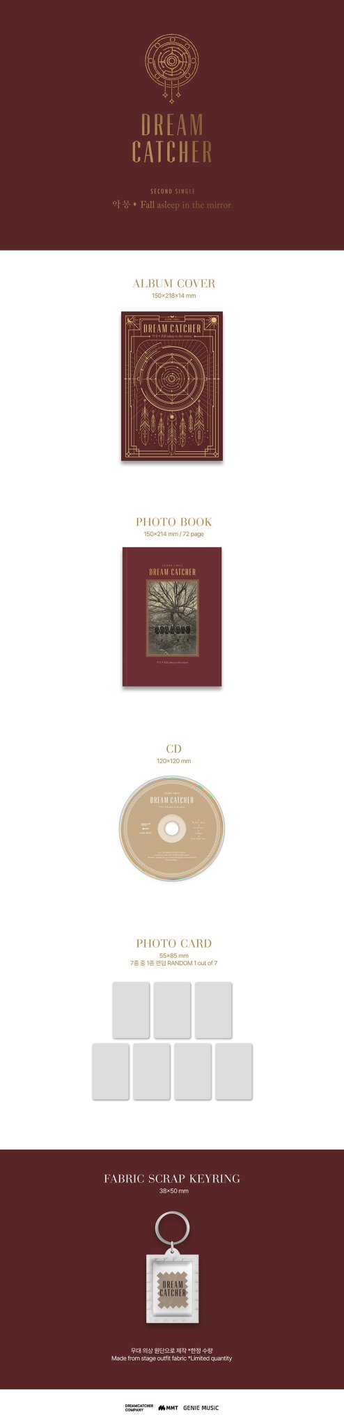 Dreamcatcher 2nd Single Album 악몽 - Fall asleep in the mirror – album ( / / ) | HobiEgo