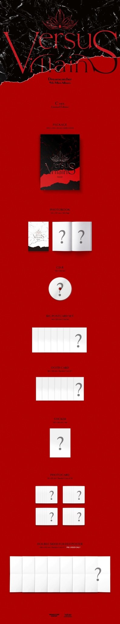 DREAMCATCHER 9th Mini Album VillainS (C Limited Version) – album ( / / ) | HobiEgo