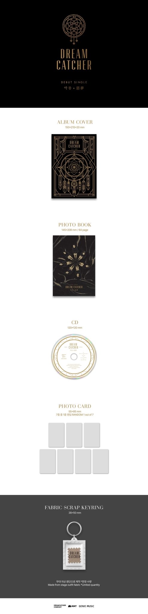 Dreamcatcher Debut Single Nightmare 악몽(惡夢) – album ( / / ) | HobiEgo