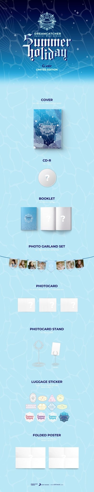 DREAMCATCHER Special Album Summer Holiday Limited Edition G Version – album ( / / ) | HobiEgo