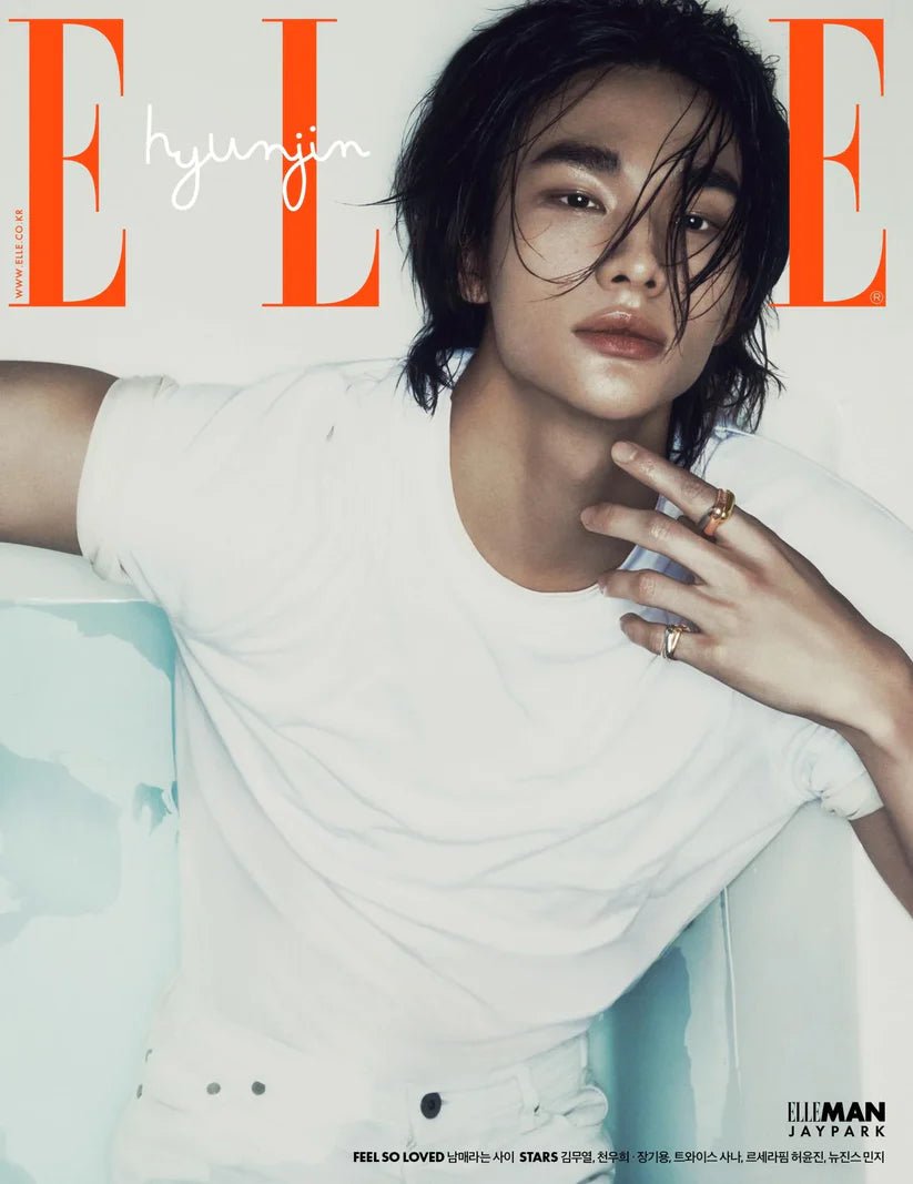 ELLE 2024.MAY COVER : STRAY KIDS HYUNJIN MAGAZINE – magazines (C (ORANGE) / / ) | HobiEgo