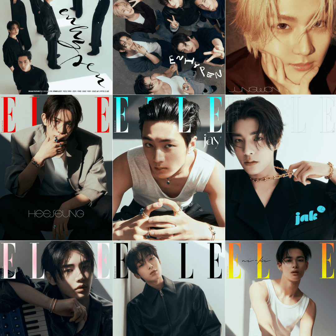 ELLE April 2025 ENHYPEN – magazines (A (Group 1) / / ) | HobiEgo