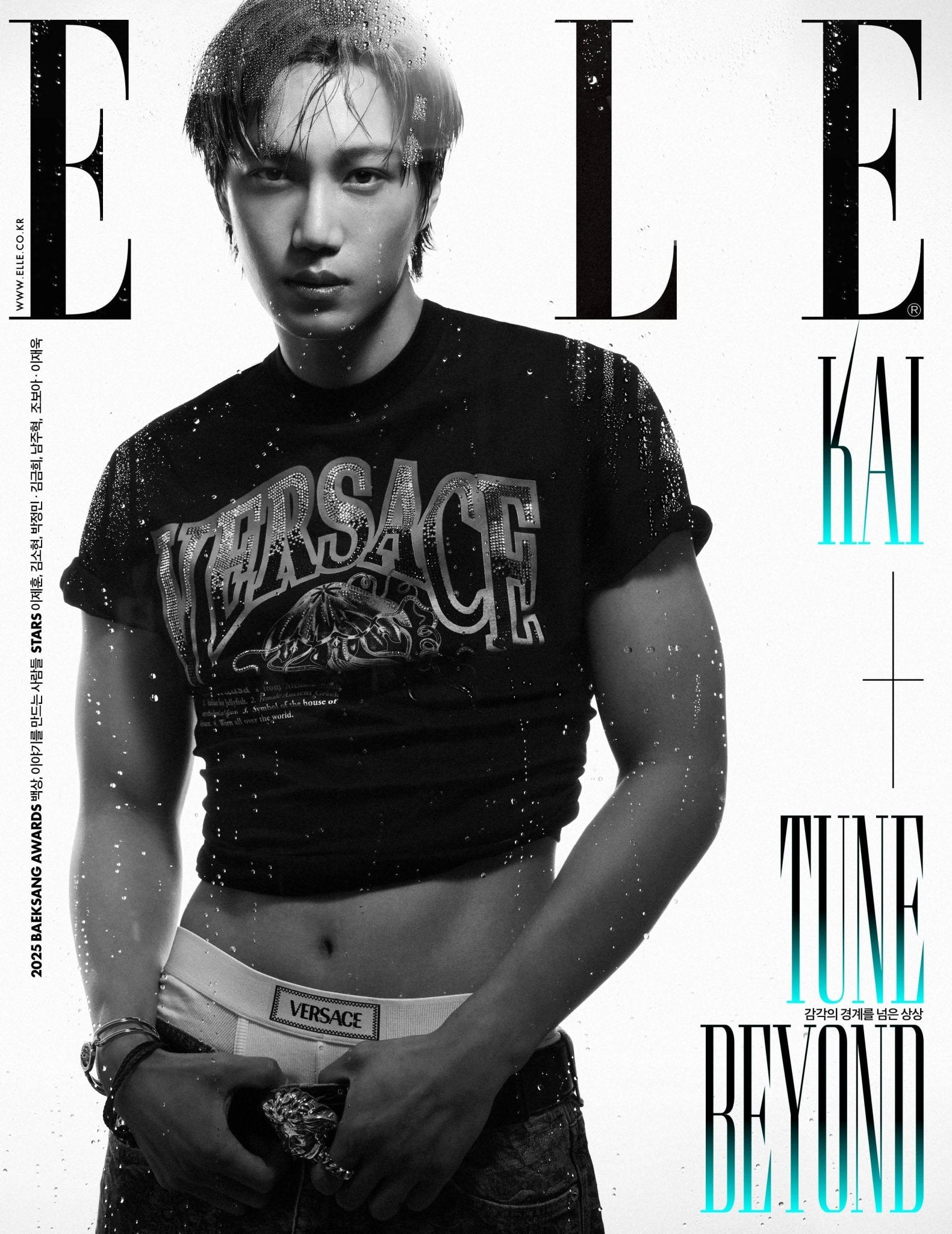 ELLE June 2025 Cover KAI – magazines (A (BLACK) / / ) | HobiEgo